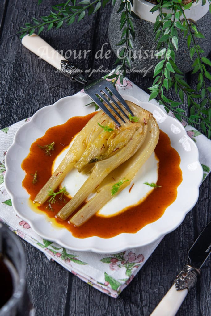 Recette fenouil confit au Safran