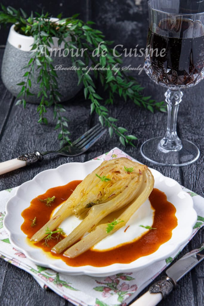 Recette fenouil confit au safran