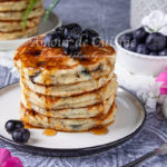 recette pancakes sains aux graines de chia et myrtilles