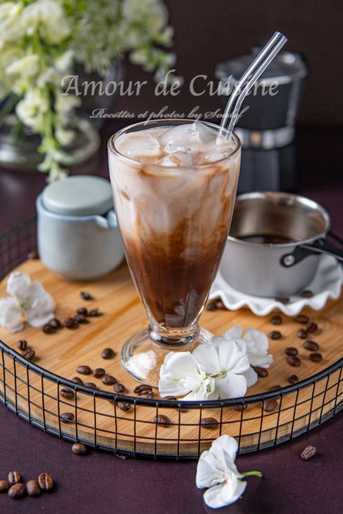 Mocha latte glacé