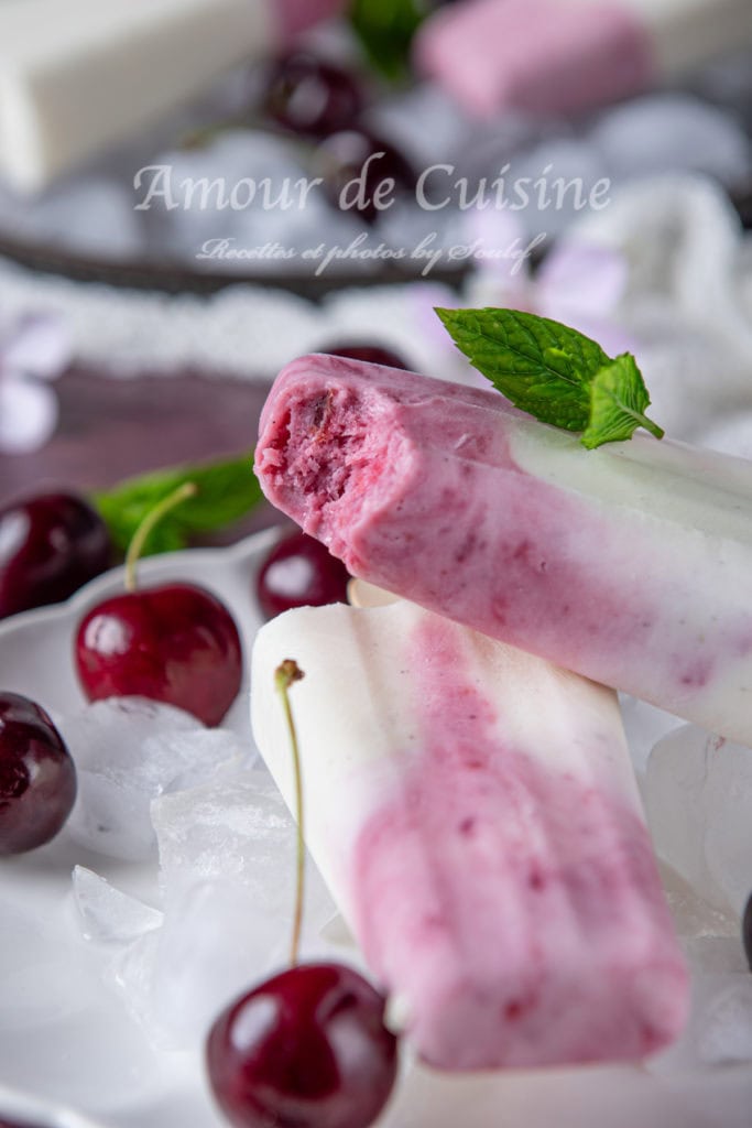 popsicle à la cerise