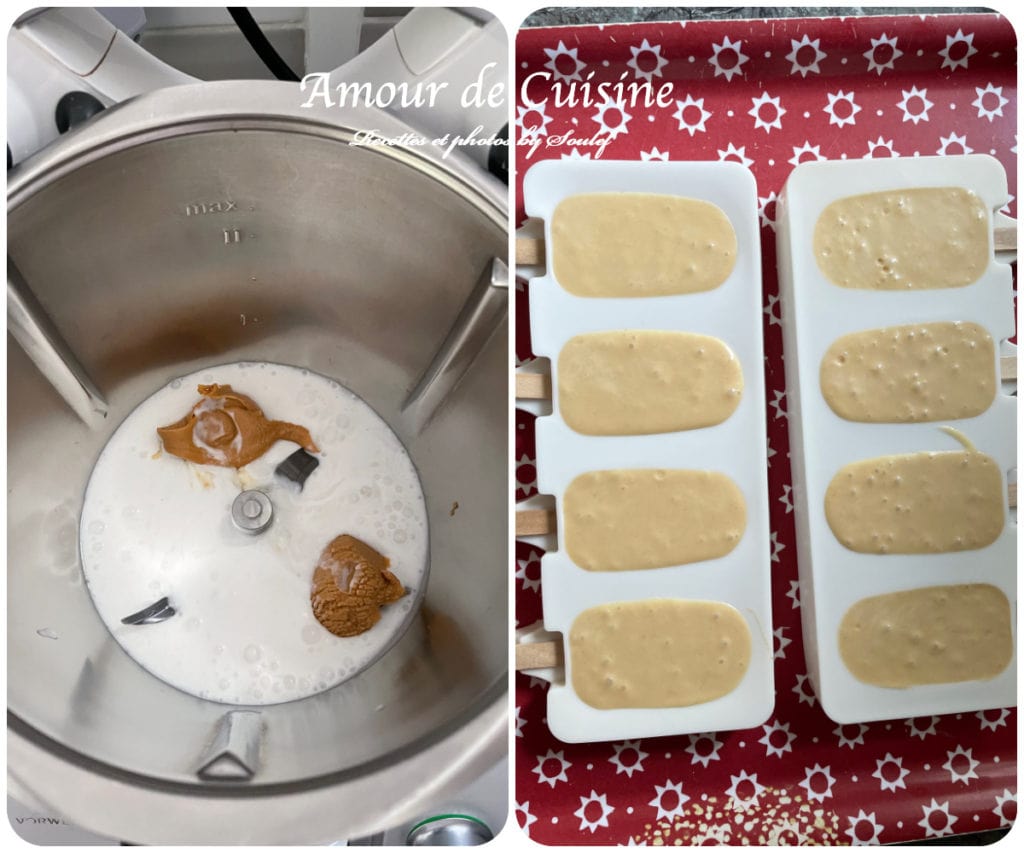 preparation de l'appareil au beurre de cacahuète