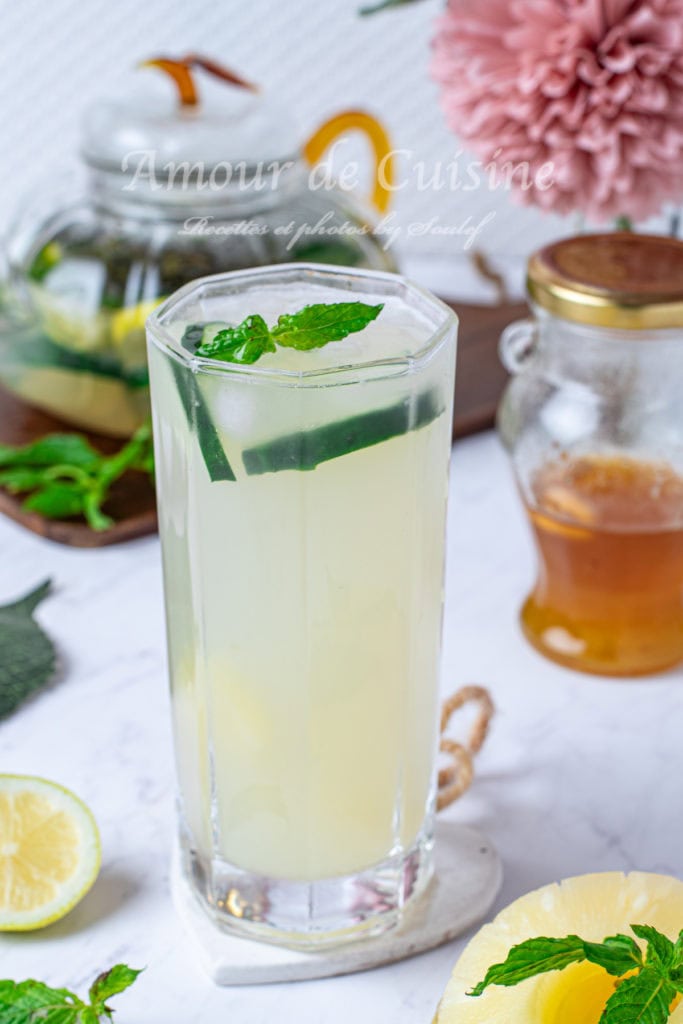 Infusion à l'ananas et thé vert rafraichissante