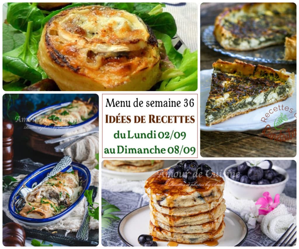 Menu de la semaine 36