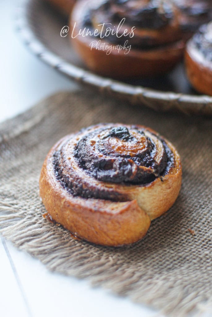 
Brioche roulée au chocolat