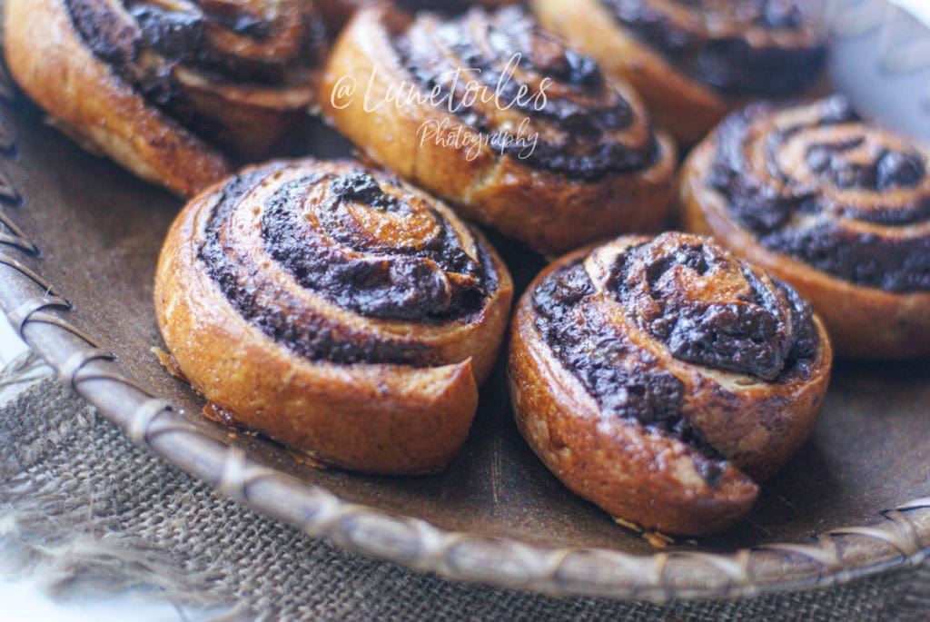 Brioches tourbillons au chocolat