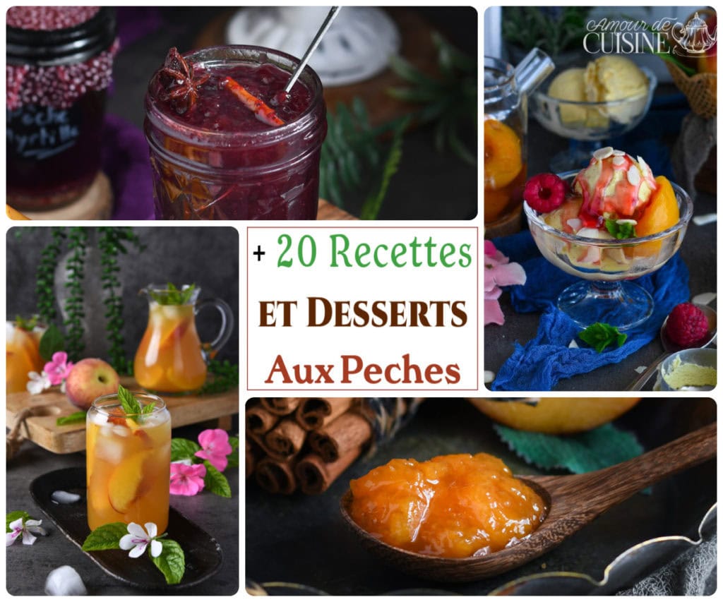 recettes et desserts aux peches