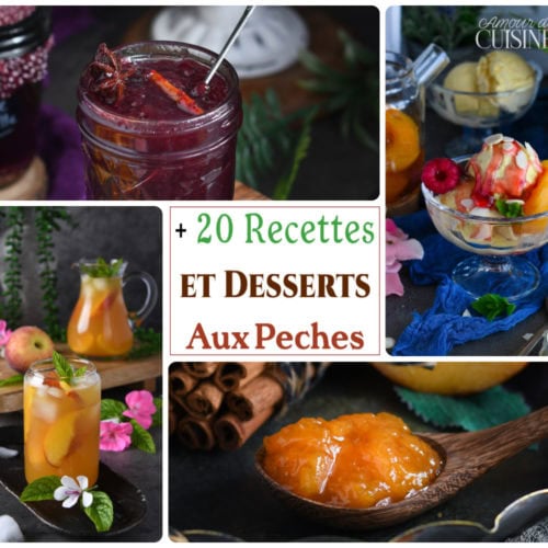 recettes et desserts aux peches