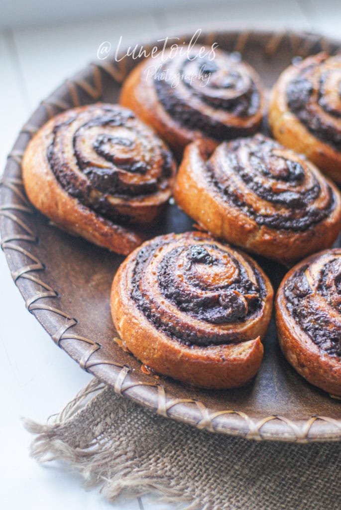 Rolls au chocolat briochés