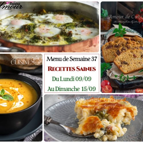 menu semaine 37