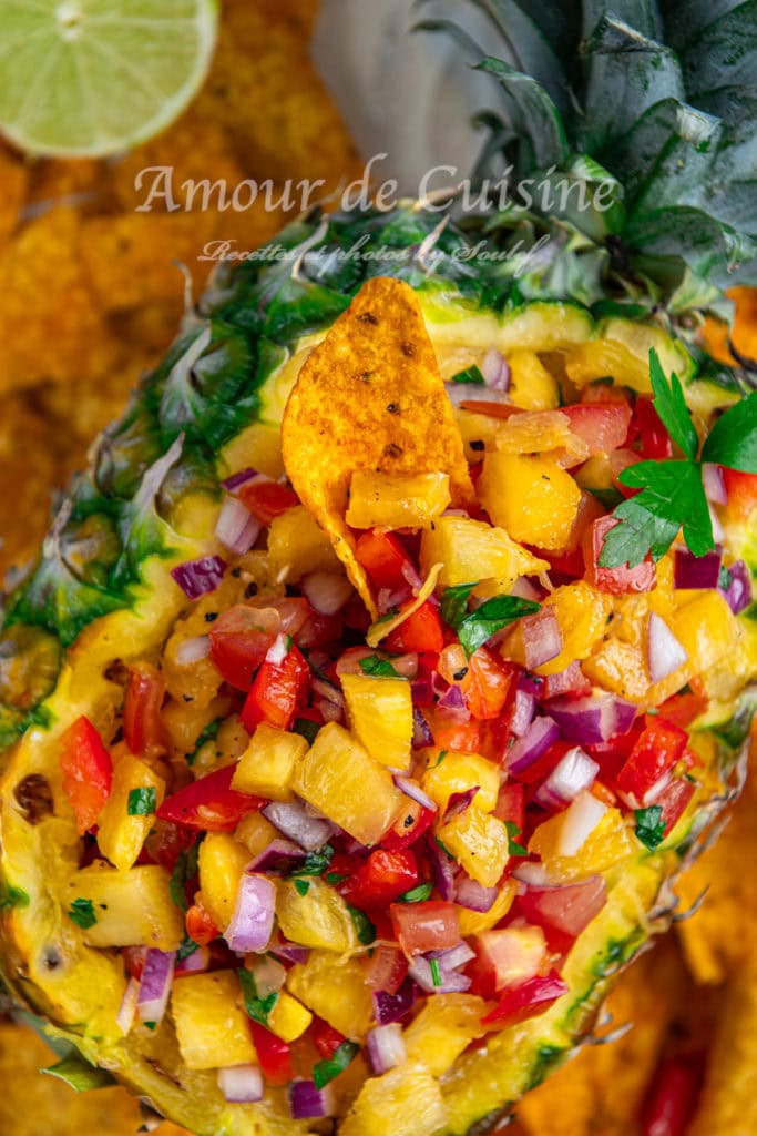 Recette salsa à l'ananas