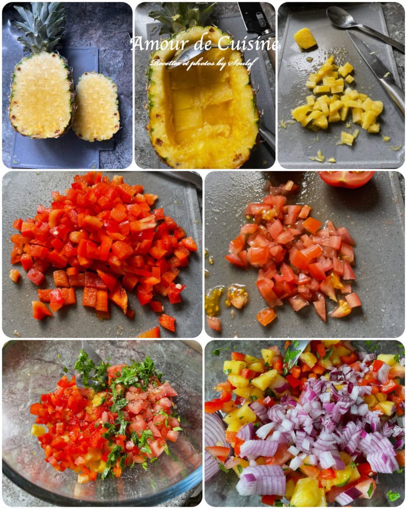 Preparation de la salsa