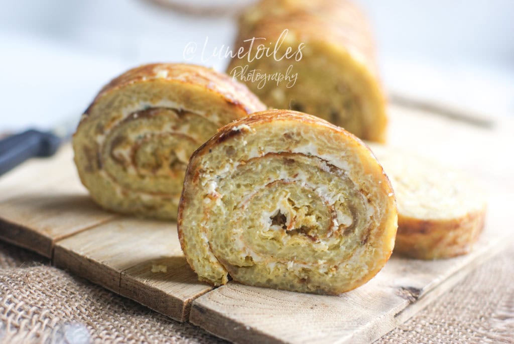 roulé de pommes de terre au fromage boursin