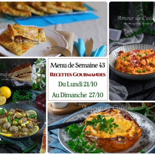 menu semaine 43