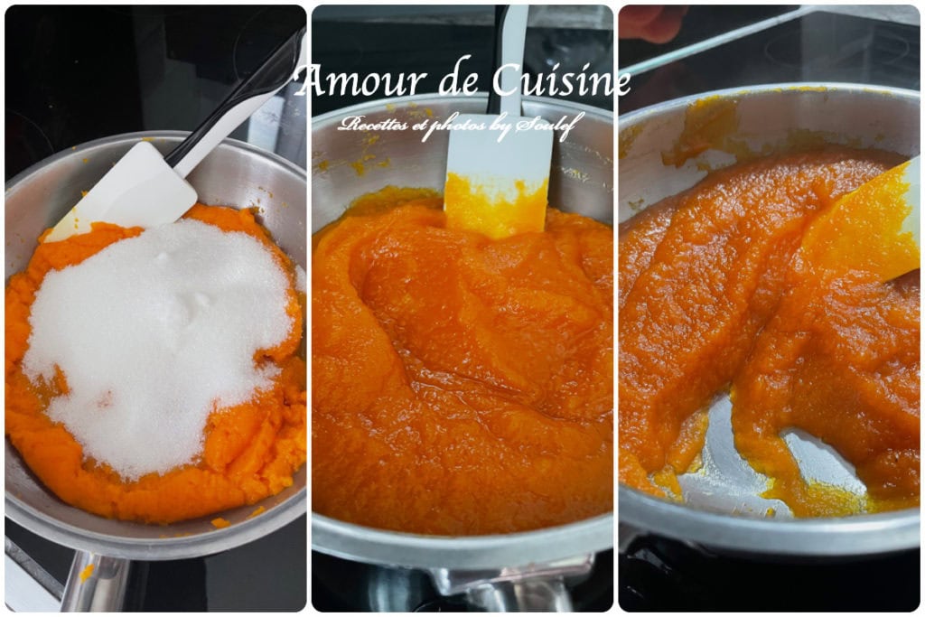 confire la purée de carottes