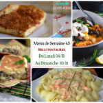 menu semaine 45