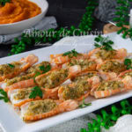 langoustines au beurre à l'ail