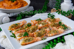 langoustines au beurre à l'ail