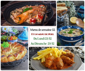 menu semaine 52