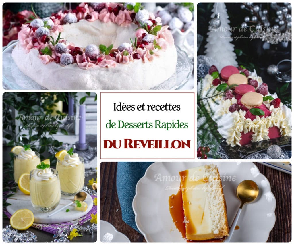 Desserts rapides pour le reveillon