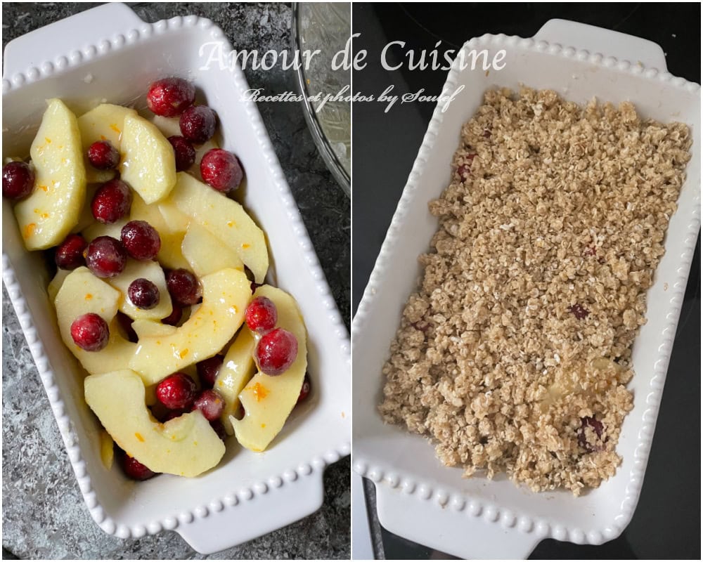 Preparation du crumble