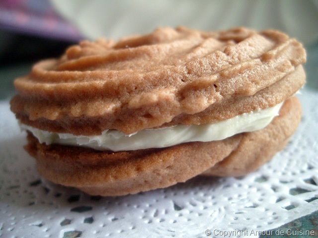 recette de bredeles sablés viennois au chocolat et creme au beurre