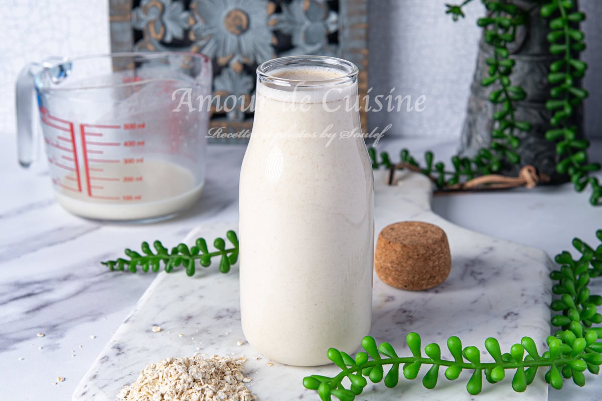 Lait d’avoine maison sans sucre ajouté