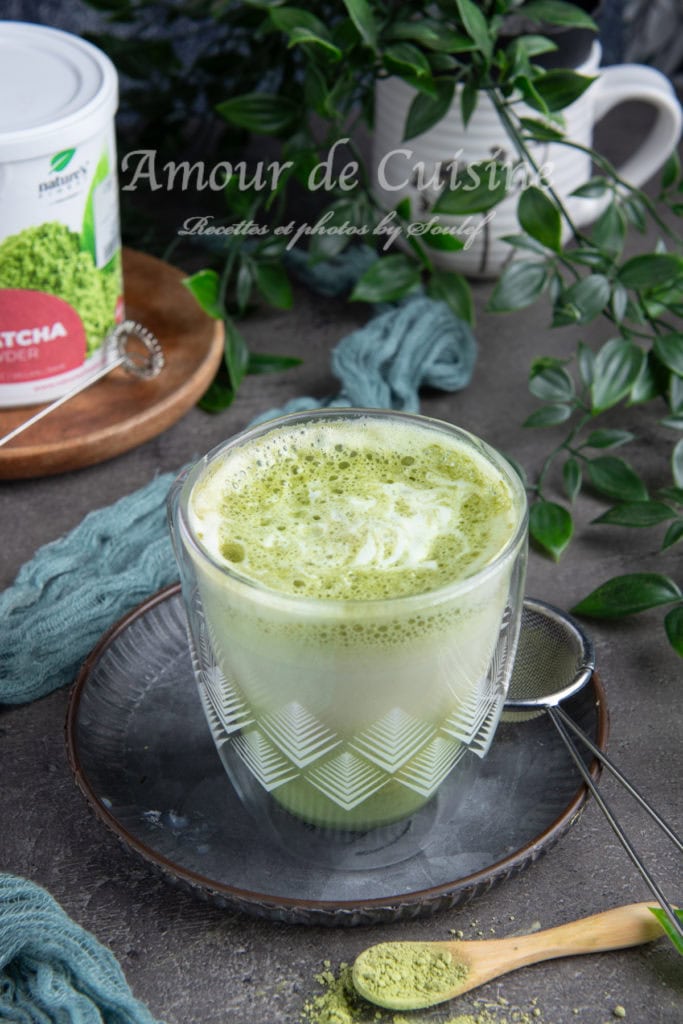 Matcha latte chaud