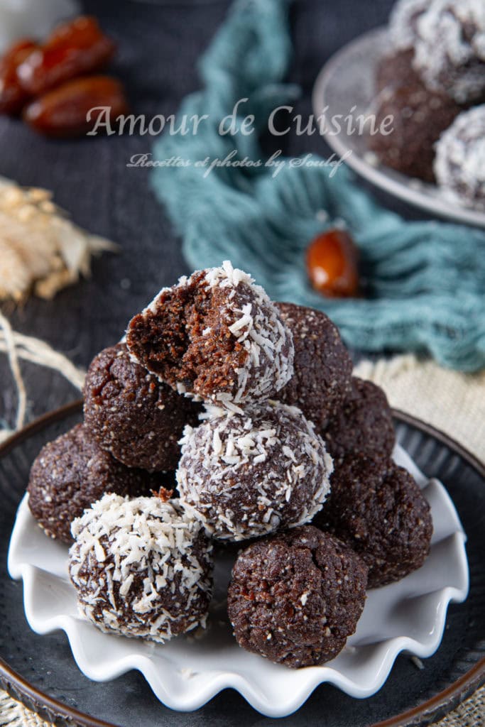 Energy balls aux dattes et amandes