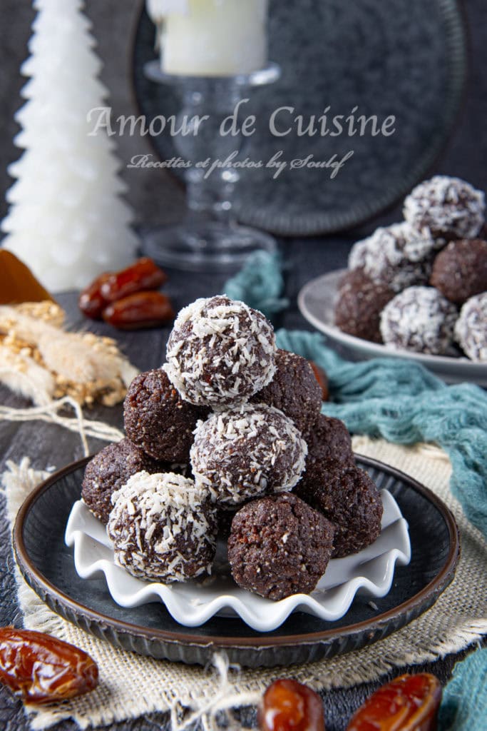 Recette energy balls aux dattes