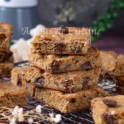 blondies au café et chocolat