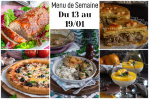 menu semaine 13 janvier