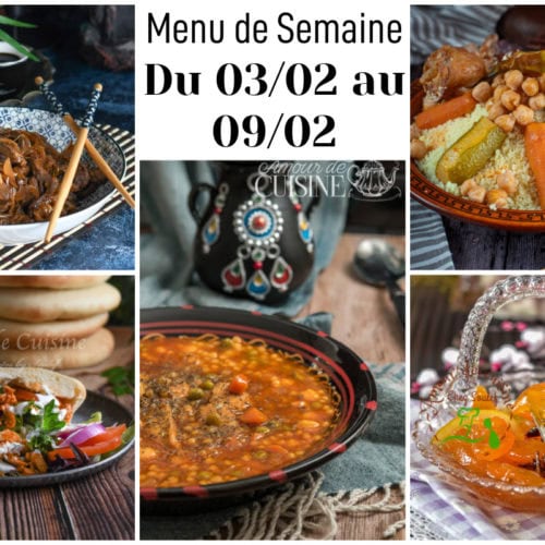 menu semaine 6