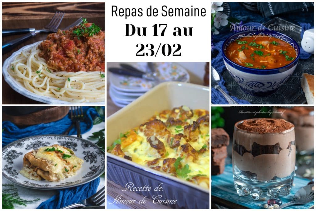 repas de semaine 08