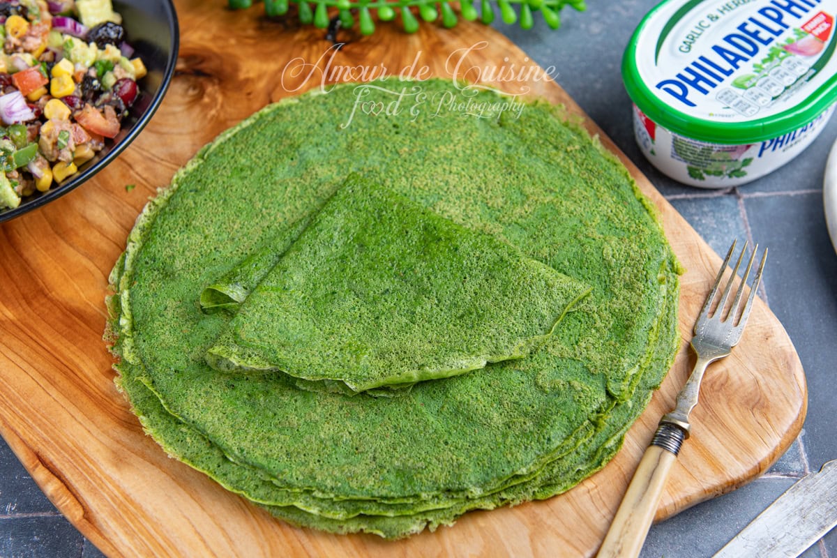 Gluten-Free Spinach Tortillas